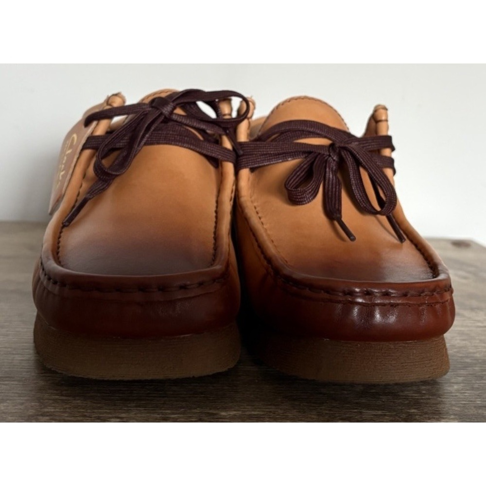 Clarks Wallabee 2 26158274 Mens Brown Leather Lace‎ Up Chukkas Boots Size 8 - Picture 3 of 16